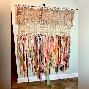 Handmade rag curtain